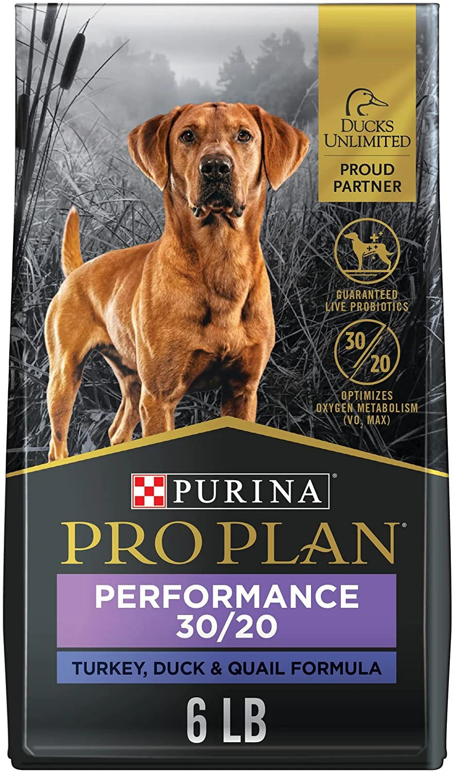Purina Pro Plan Sport, Energy & Vitality Support, High Protein 30/20 Dry Dog Food, Turkey Duck 6lb