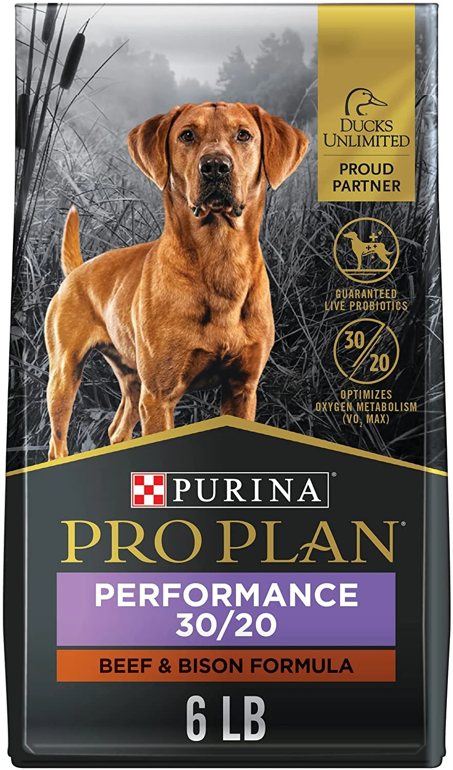 Purina Pro Plan Sport, Energy & Vitality Support, High Protein 30/20 Beef Dry Dog Food and Wet Dog Food 6 lb. Bag