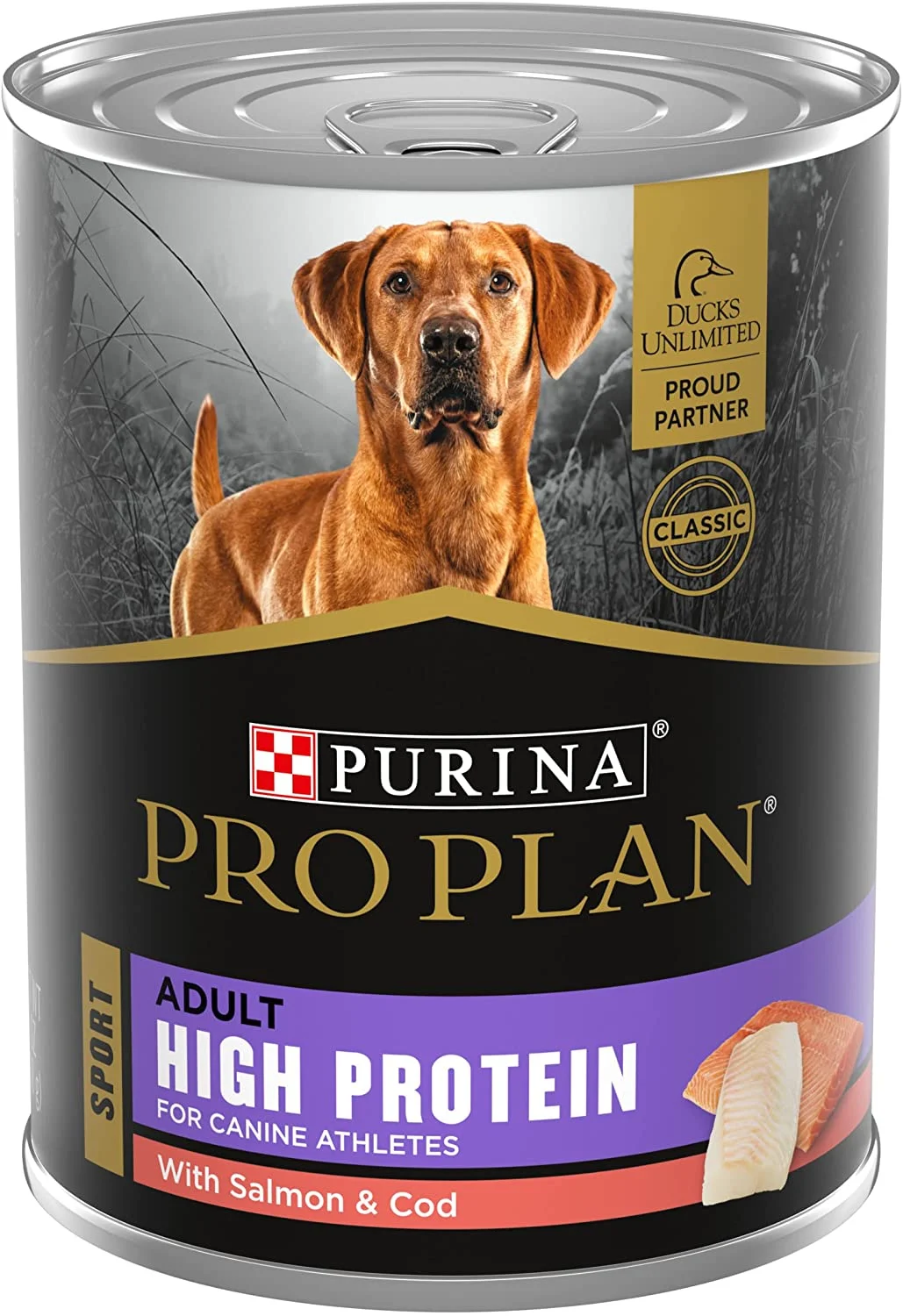 Purina Pro Plan Sport, Energy & Vitality Support, Wet Dog Food, Salmon & Cod,(12) 13 oz. Cans