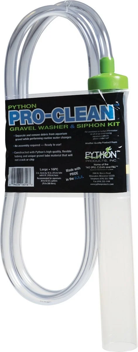 Python Pro-Clean Gravel Washer & Siphon Kit for Aquariums, Large