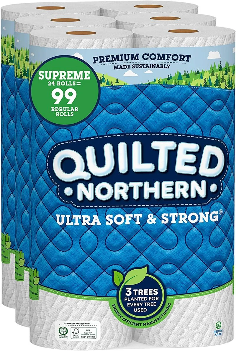Quilted Northern Ultra Soft & Strong Toilet Paper, 24 Supreme Rolls = 99 Rolls
