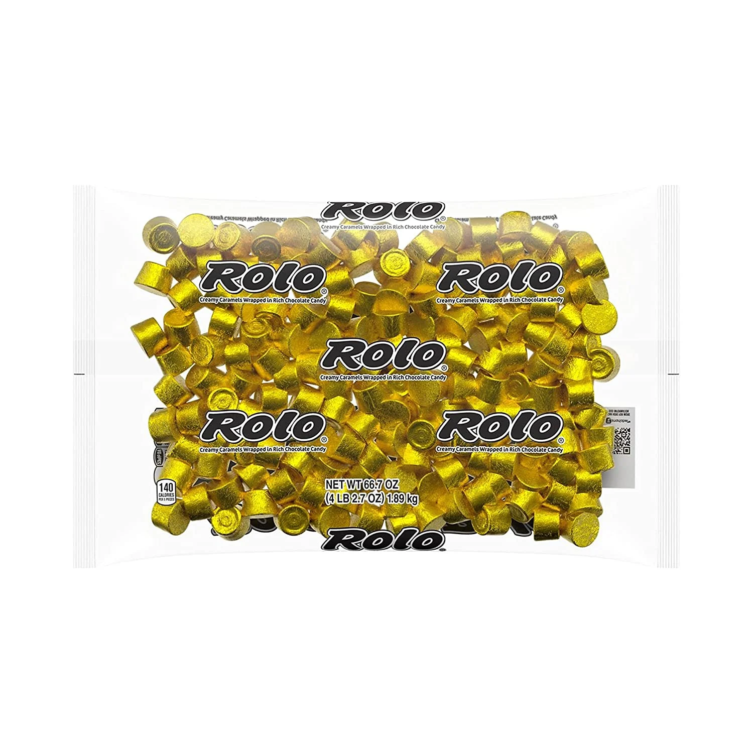 ROLO Chocolate Caramel Candy, Individually Wrapped, 66.7 oz Bulk Bag