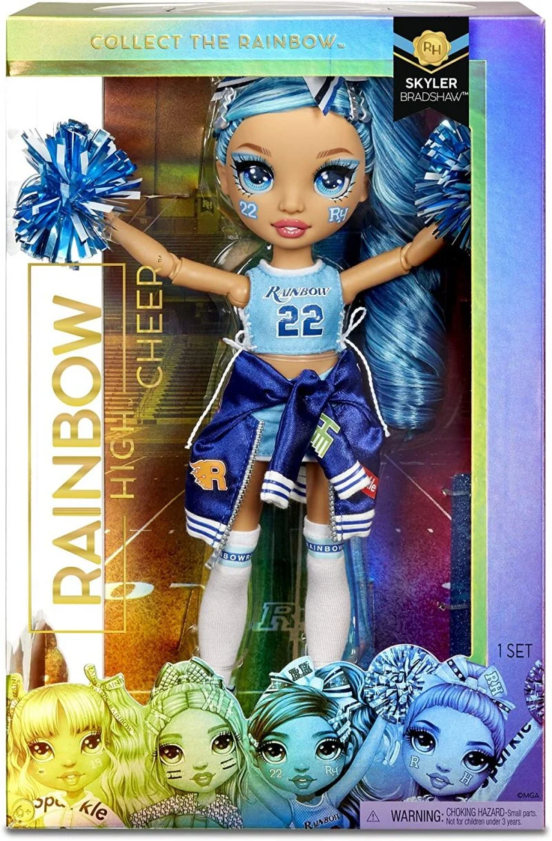 Rainbow High Cheer Skyler Bradshaw – Blue Cheerleader Fashion Doll