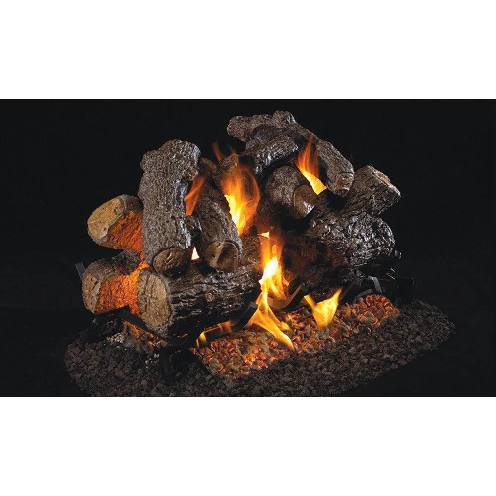 Real Fyre Charred Series 24" Charred Royal English Oak See-Thru Vented Gas Logs
