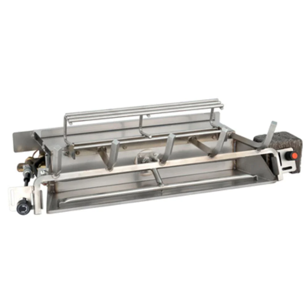 Real Fyre G52 Series 24/30" Stainless Steel Propane Outdoor Burner With Manual Valve and Standing Pilot