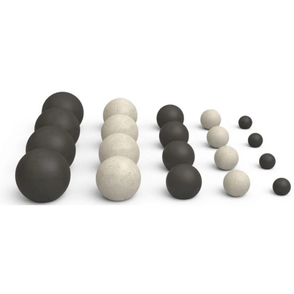 Real Fyre Graystone Mixed Select Fyre Spheres Set for 24" P45 Pan Burner