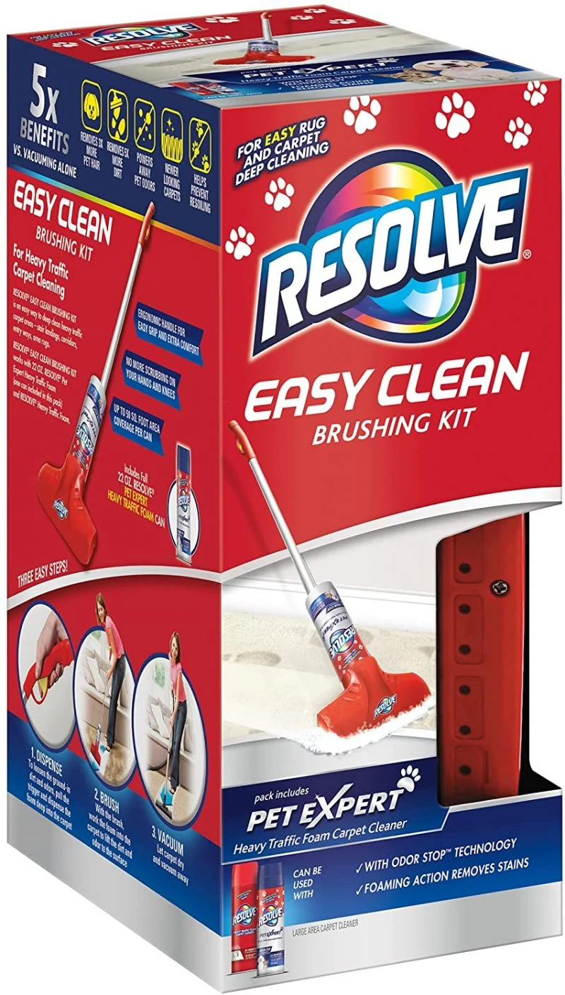 Resolve Pet Expert Easy Clean Carpet Cleaner Gadget Foam Spray Refill, 2 Piece Set