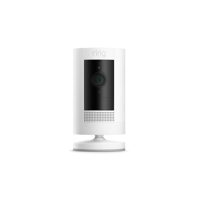 Ring Stick Up Cam Battery – Battery-powered Indoor/Outdoor Smart Security Camera with two-way talk – White