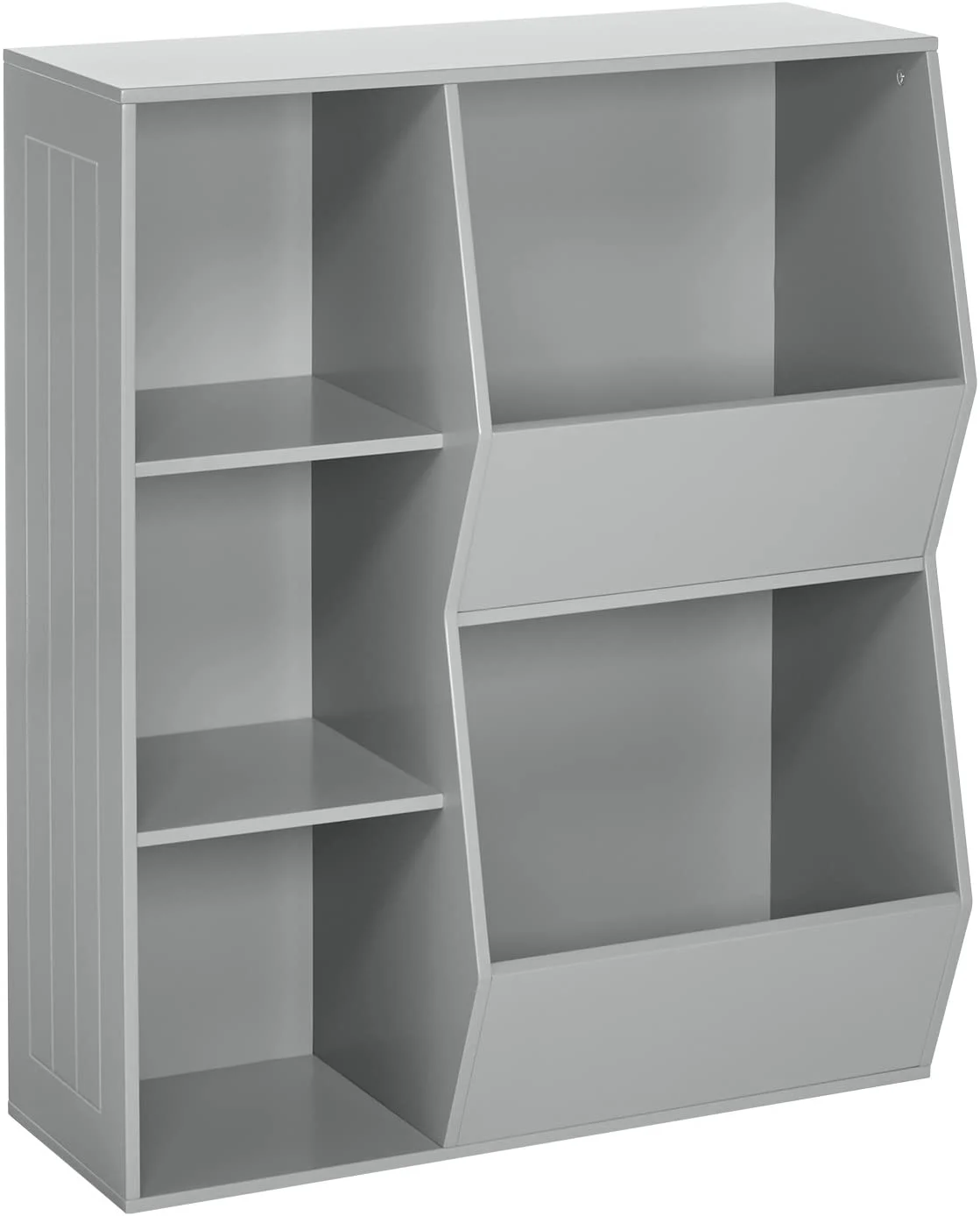 RiverRidge Gray Composite Kids Bookcase (30.13-in W x 36.69-in H x 13.75-in D)