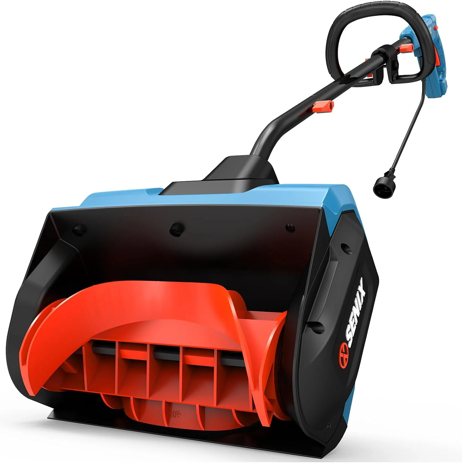 SENIX 12 Amp Electric Snow Shovel | 13-Inch Corded Snow Thrower with 8-Inch Clearing Depth | 480 lbs/Min Removal, 26ft Max Throw Distance for Driveway, Sidewalk, Steps & Patio (STE12-L)