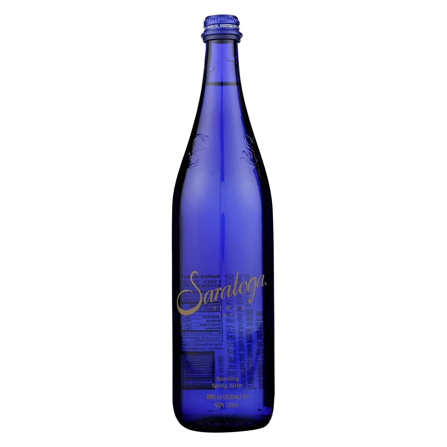 Saratoga Sparkling Spring Water Carbonated 28 Fl Oz (Pack of 12)