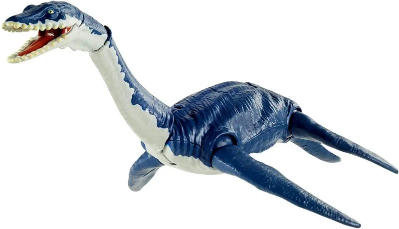 Jurassic World Savage Strike Plesiosaurus Figure, Smaller Size, Movable Arms & Legs