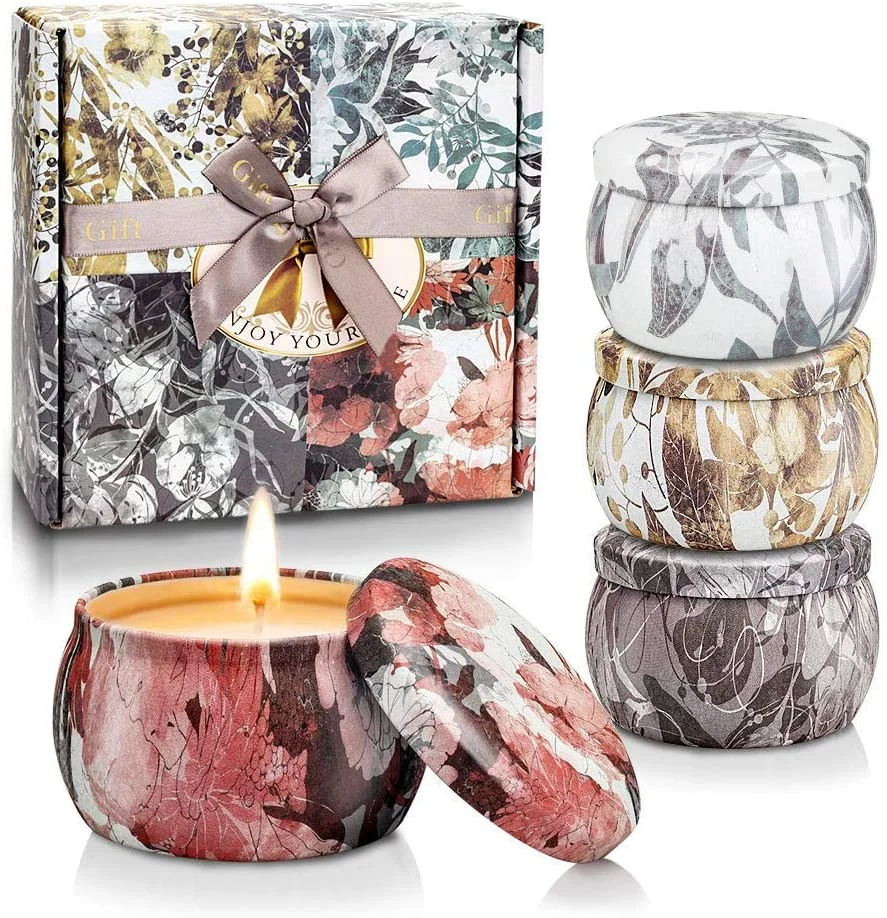 Scented Candles Gift Set for Women Soy Wax Candles for Birthday Mother’s Day Thanksgiving Valentine’s Day