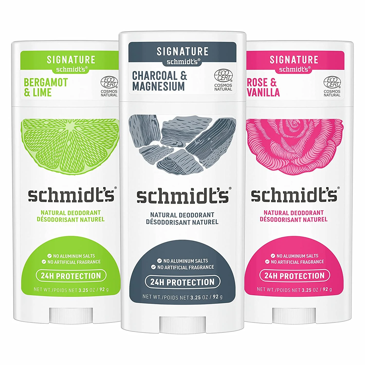 Schmidt’s Aluminum Free Natural Deodorant with 24 Hour Odor Protection