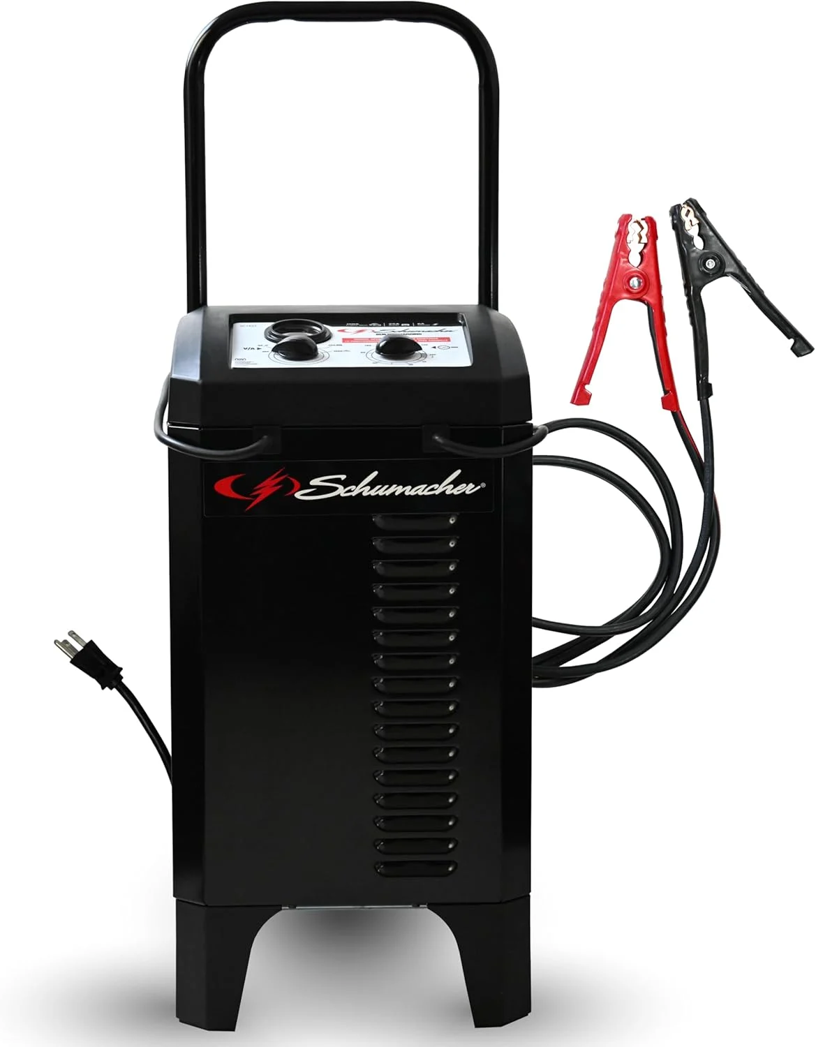 Schumacher Electric Wheeled Manual 6A Car Battery Charger and 150A Engine Starter, 2-in-1 Solution, 25A Boost, for 12V Power Sport, Automotive, and Marine Batteries, SC1437