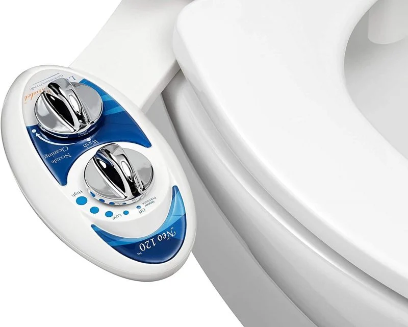 Luxe Bidet Neo 120, Self Cleaning Nozzle, Fresh Water Non-Electric Mechanical