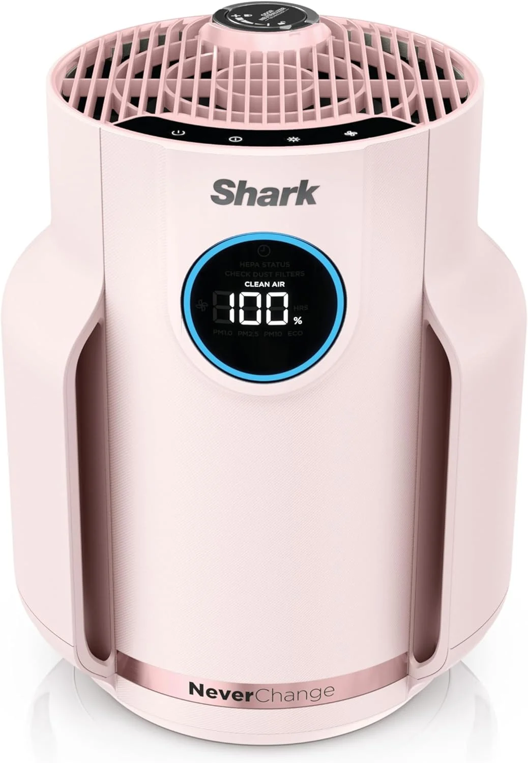 Shark Air Purifier for Home, NeverChange Compact Pro, for Bedroom, Nursery, Home Office, Dorm, HEPA-Exceeding Filter, Captures Pollutants, Pet Dander, Dust, Odor, Smoke, and More, HP072PK, Quartz