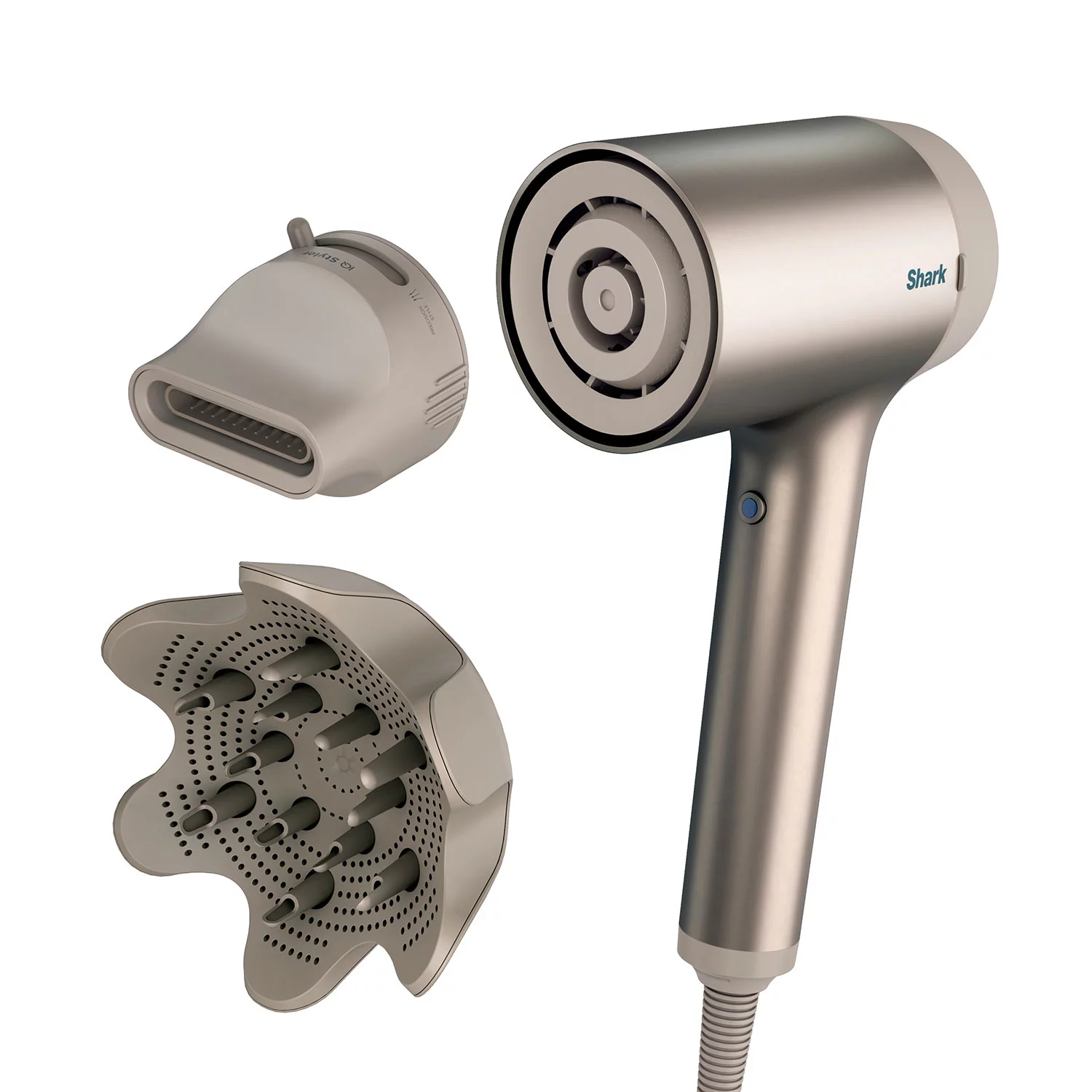 Shark Hair Blow Dryer HyperAIR with IQ 2-in-1 Concentrator and IQ Curl-Defining Diffuser