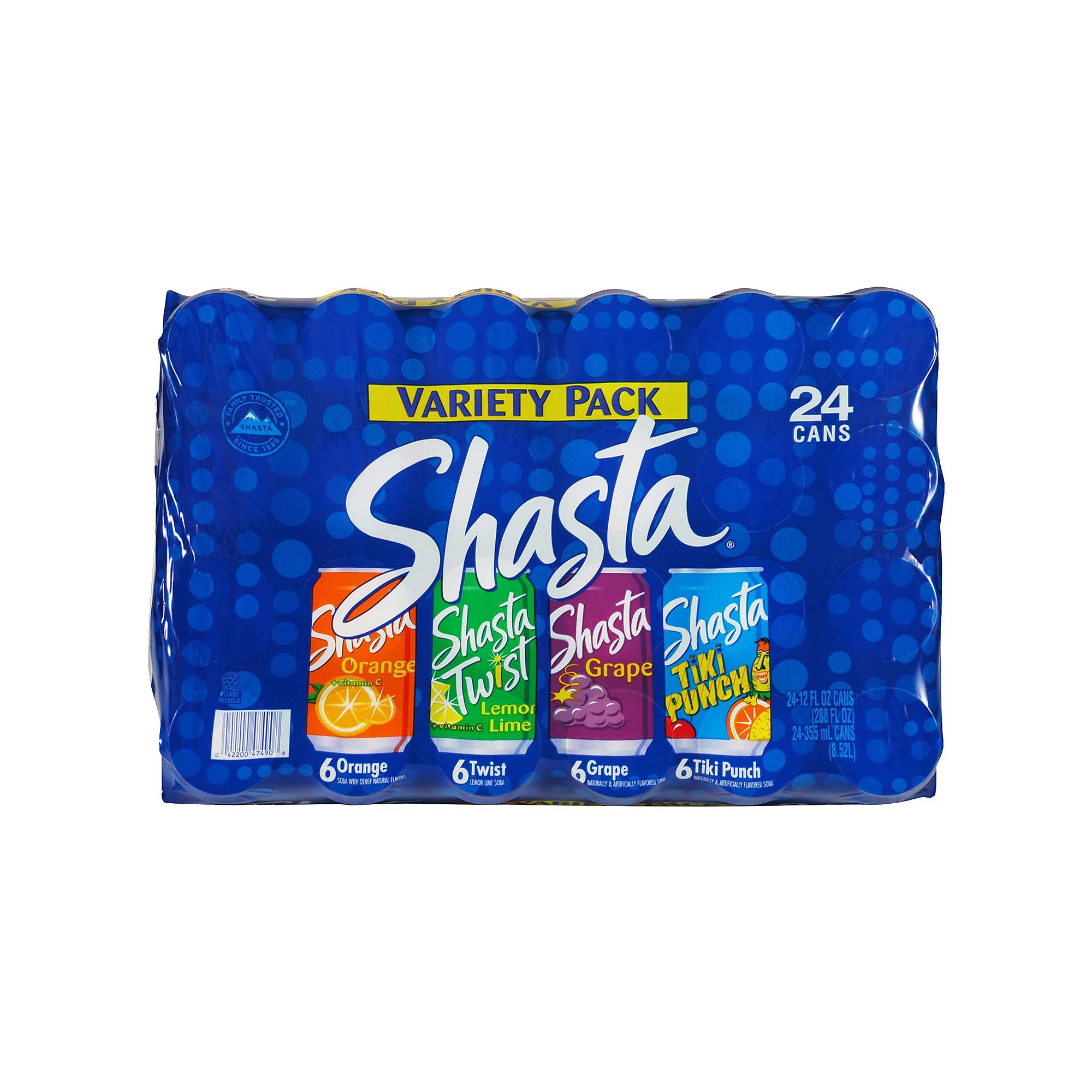 Shasta Variety Pack – 24/12 fl. oz. cans