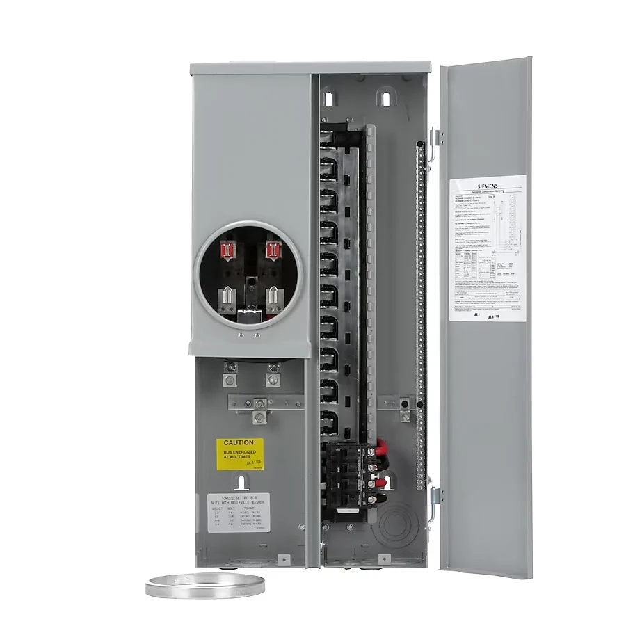 Siemens 200 -Amp 20 -Spaces 40 -Circuit Outdoor Main Breaker Meter Combo Load Center