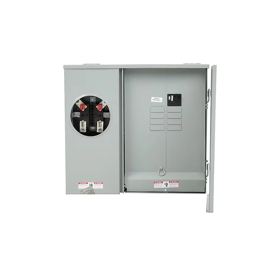 Siemens 200 -Amp 8 -Spaces 16 -Circuit Outdoor Main Breaker Meter Combo Load Center