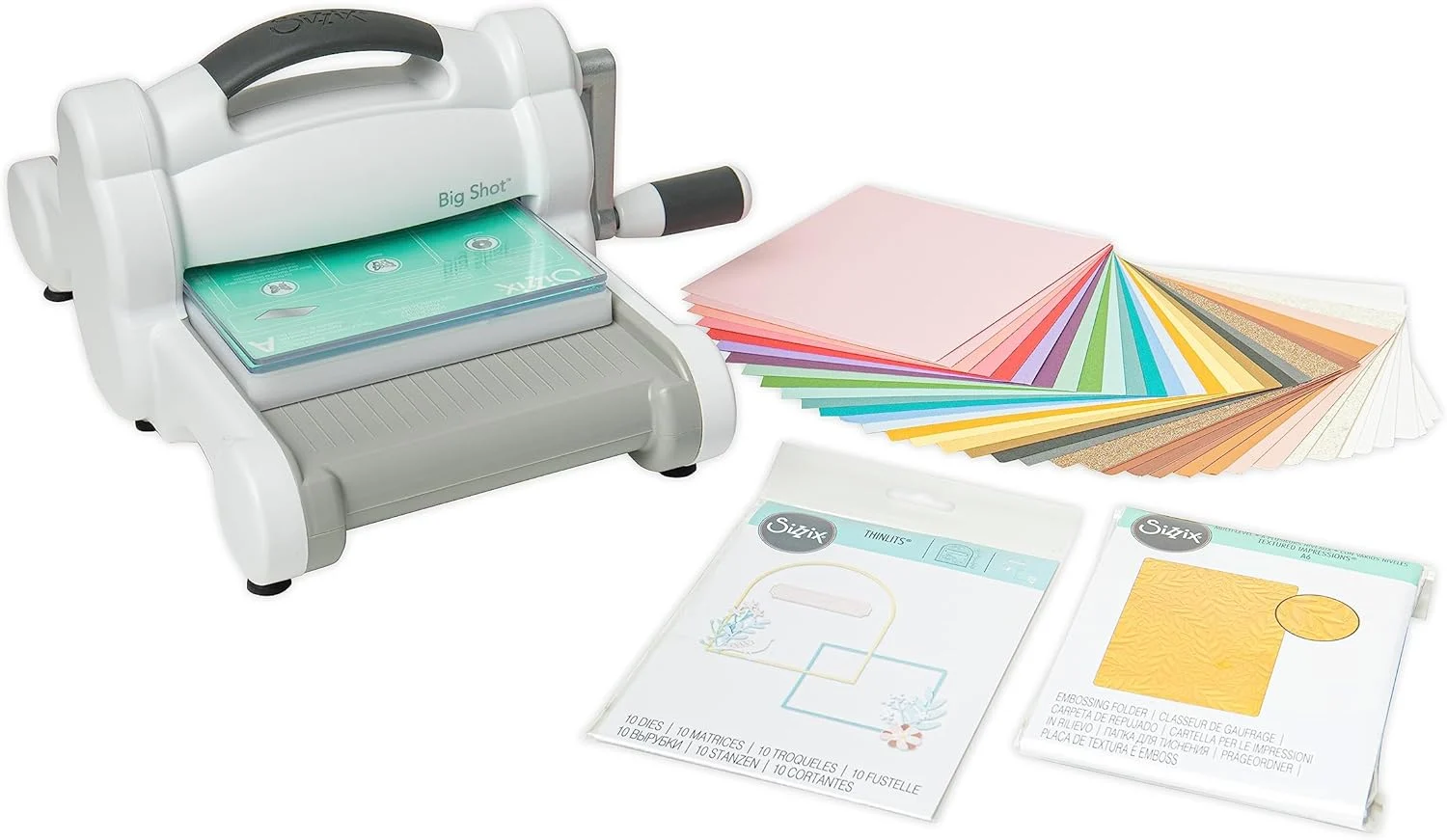 Sizzix Big Shot Starter Kit (6″), White/Grey