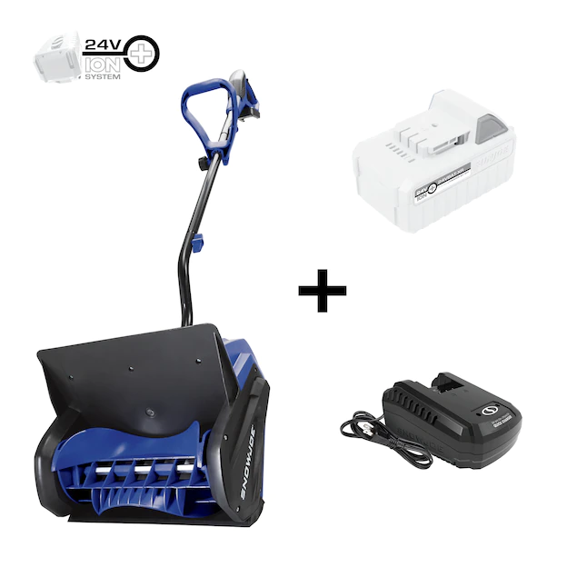 Snow Joe 24V-SS13-XR 24-Volt 13-in Single-stage Cordless Electric Snow Blower 5-Ah (Battery Included and Charger Included)