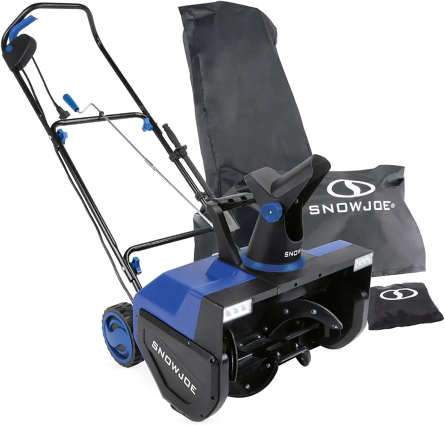Snow Joe Corded Electric Snow Blower w/Dual LED Lights, Chute & Cover, 22-Inch Clearing Path, 15-Amp Motor – Heavy-Duty Blowing Machine for Ice Removal from Driveway, Sidewalk & Walkway, SJ627E-CVR