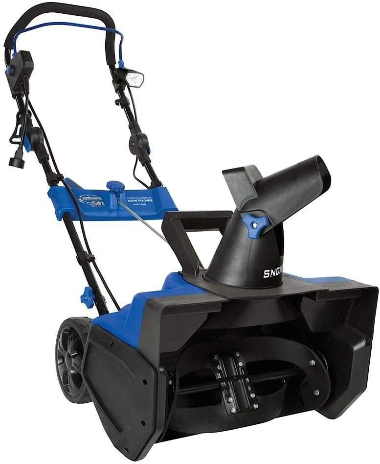 Snow Joe Corded Electric Snow Blower w/ LED Light, Chute & Cover, 21-Inch Clearing Path, 15-Amp Motor – Heavy-Duty Blowing Machine for Ice Removal from Driveway, Sidewalk & Walkway, SJ625E