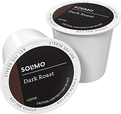 Solimo Dark Roast Coffee Pods, Compatible with Keurig 2.0 K-Cup Brewers 100 Ct.