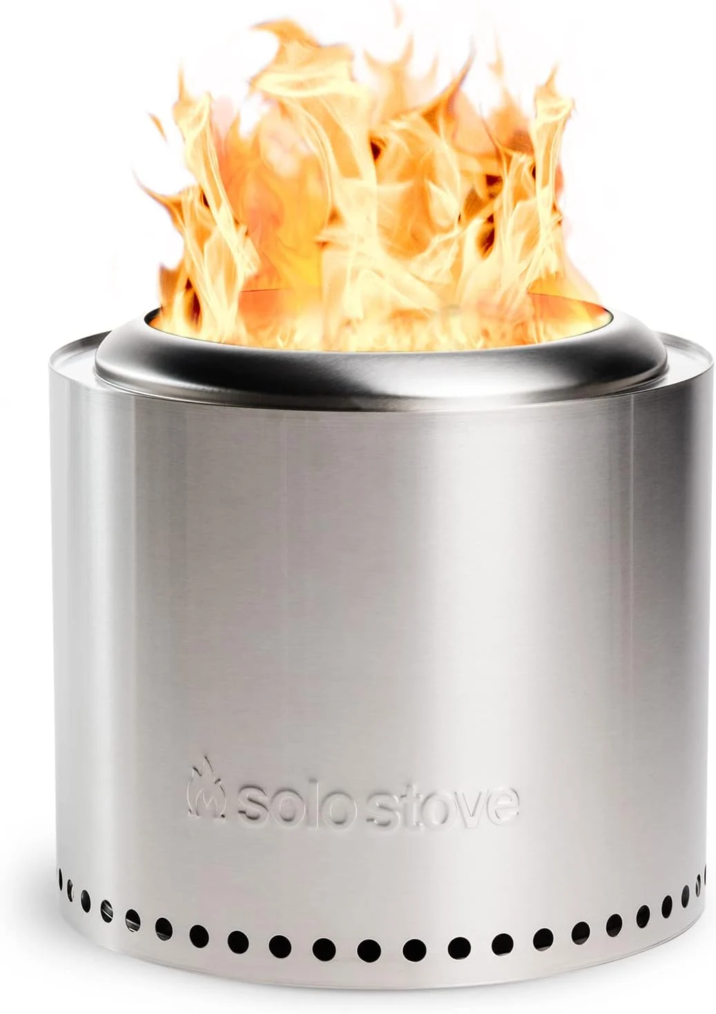 Solo Stove Ranger 2.0, 15 Inch Smokeless Fire Pit – Portable Stainless Steel Outdoor Fireplace with Carry Case – Lightweight Fireplace, Removable Ash Pan, Ideal for 2-4 People, 15lbs