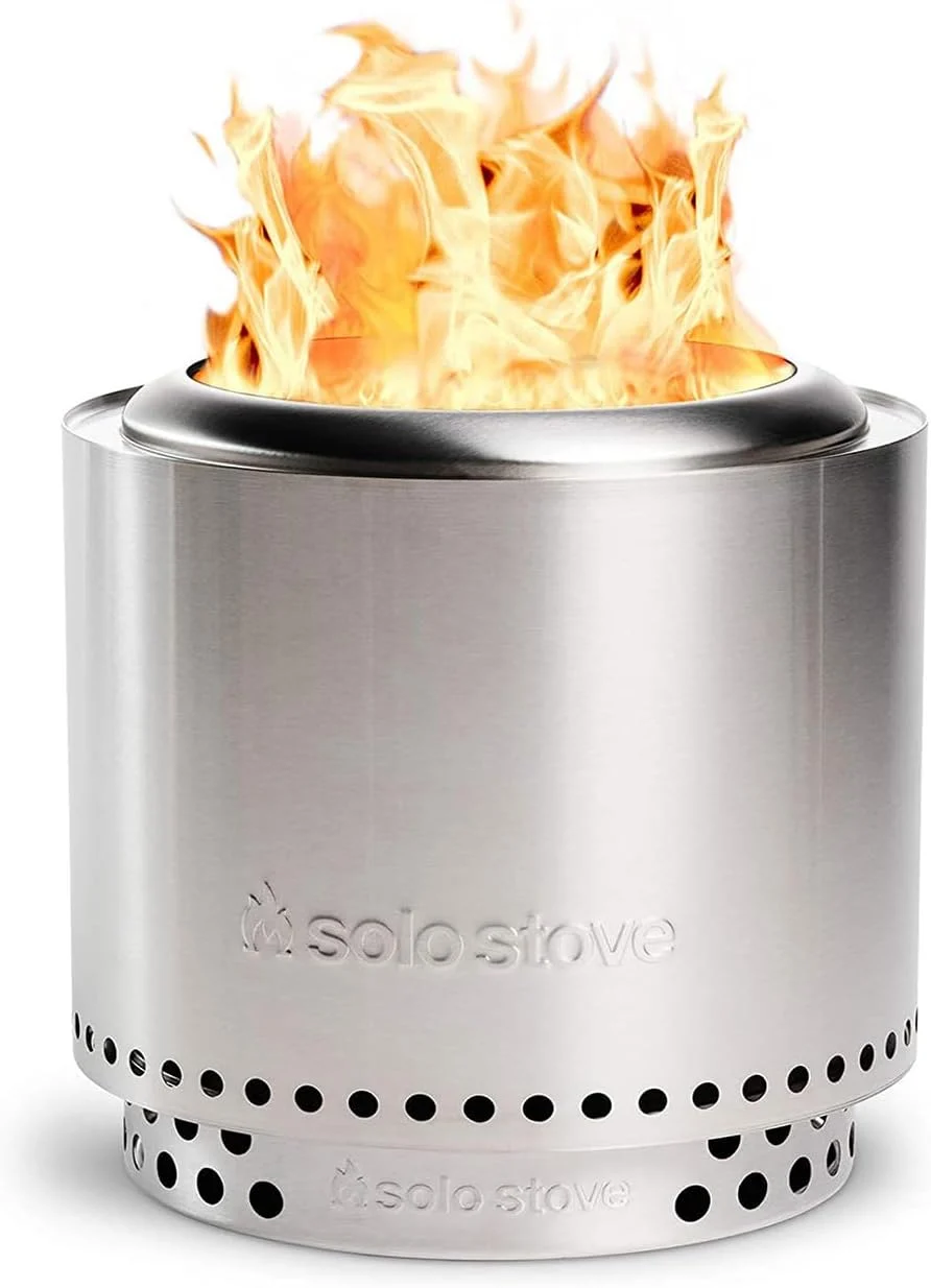 Solo Stove Ranger 2.0 with Stand – 15 Inch Smokeless Portable Fire Pit – Lightweight Outdoor Fireplace with Removable Ash Pan, Stainless Steel, Carry Case Included, Ideal for 2-4 People, 16.5 lbs