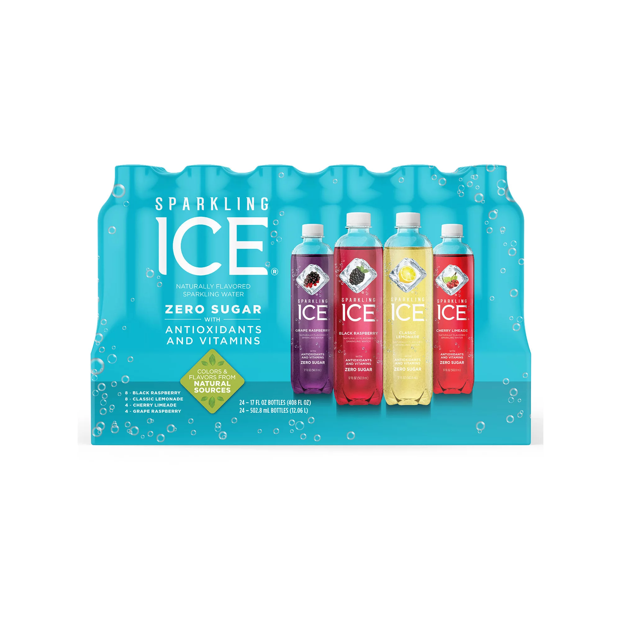 Sparkling Ice Berry Fusion Variety Pack 17 Fluid Ounce (24 Pack)
