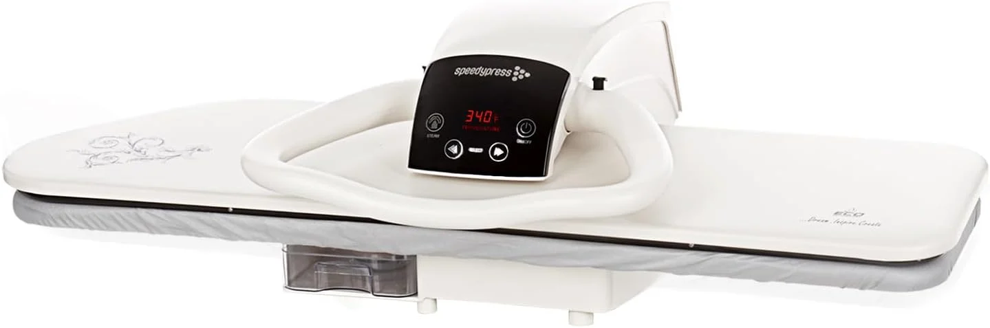 SpeedyPress 100HD Steam Press for Clothes- Professional Iron Press Machine- 40” XL Digital Heat Press with Multiple Steam Settings- Fast-Heating, Heavy-Duty Fabric Press Machine with Water Filter
