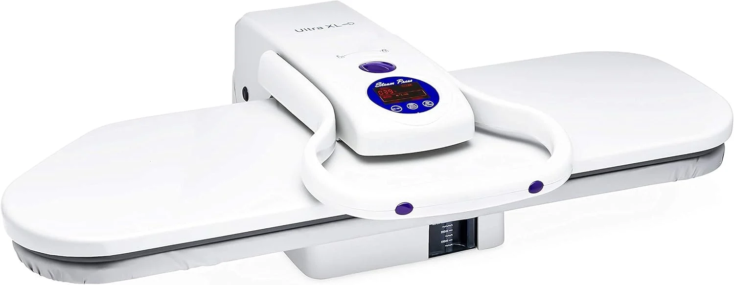 SpeedyPress Oversize Pressing Iron/Steam Press | Ultra XL Electronic Iron Press w/ 100LBs. of Pressing Pressure for Home/Business | Multiple Steam Functions & Temp Settings, Large Pressing Surface