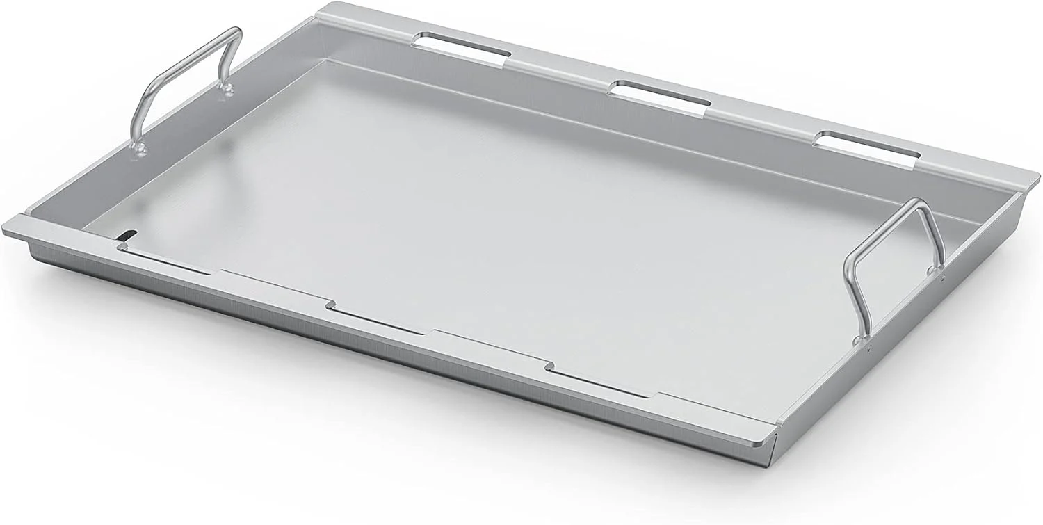 Stanbroil Full Size Griddle Insert for Weber Spirit 300, Spirit 400 Series Gas Grill, Flat Top Grill Griddle Insert for Weber Spirit 310 315 320 330 335 425 435, Stainless Steel