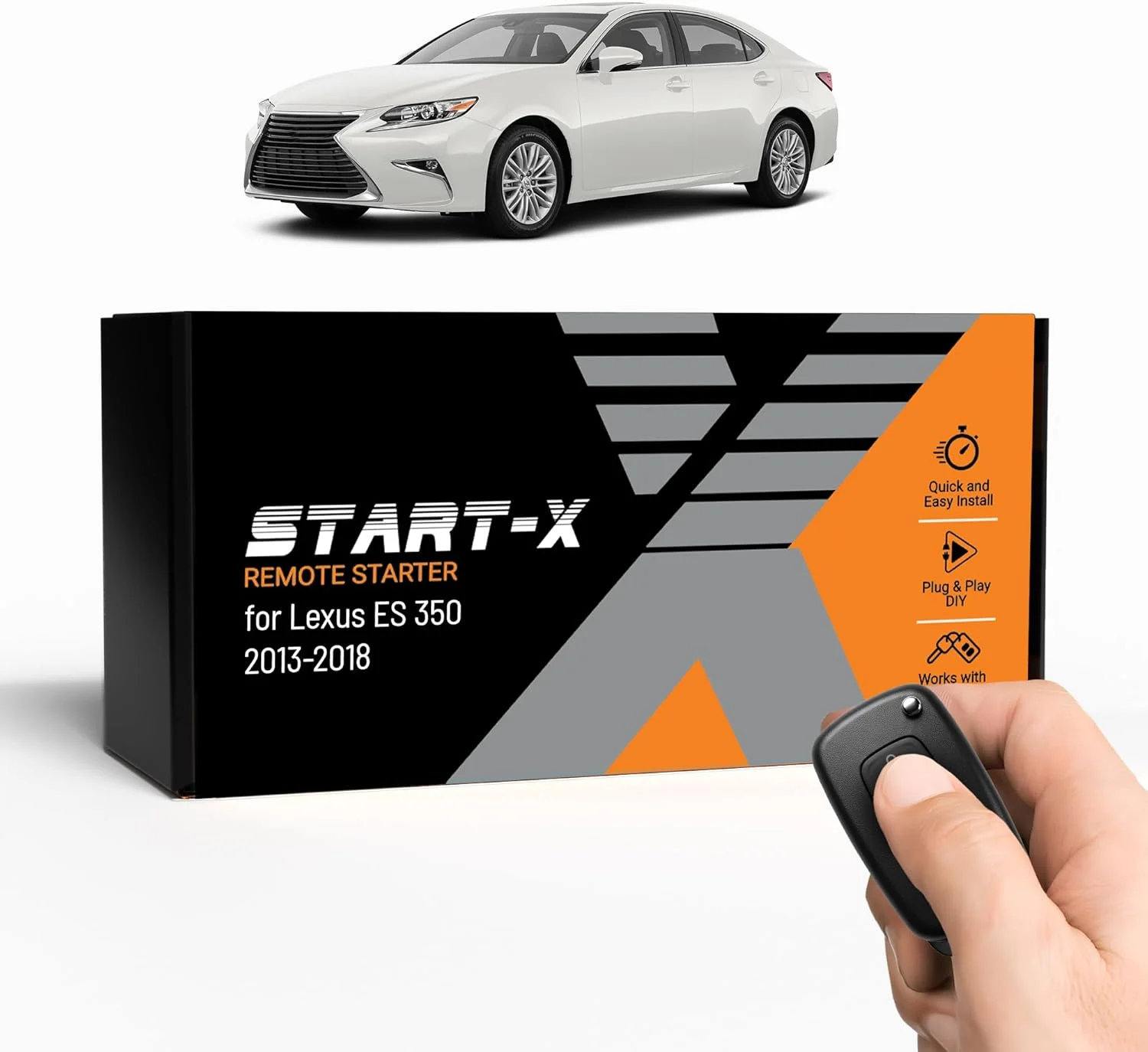 Start-X Remote Starter Kit for Lexus ES 350 (2013, 2014, 2015, 2016, 2017, 2018) Vehicles | Push-to-Start Ignition | Plug N Play Install | Lock 3X to Remote Start | Zero Wire Splicing