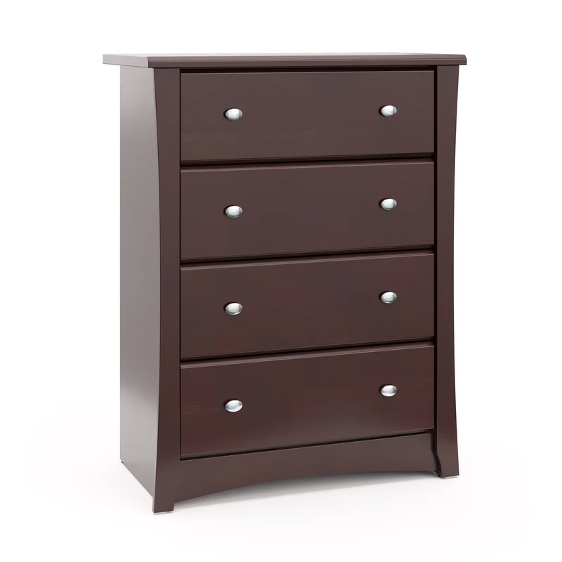 Storkcraft 03664-309 Crescent 4 Drawer Chest – Espresso