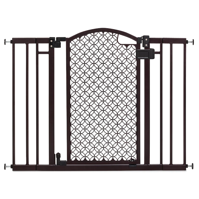 Summer Infant 42-in 30-in Bronze Metal Safety Gate with Extensions