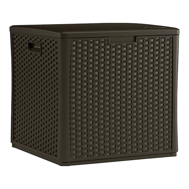 Suncast 27.5-in L x 26.75-in 60-Gallon Java Plastic Deck Box