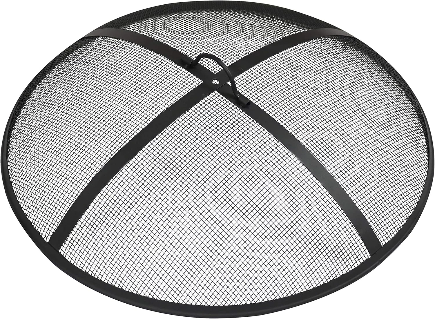 Sunnydaze Heavy-Duty Steel Mesh Fire Pit Screen – Fire Pit Spark Screen with Handle – 40-Inch Diameter