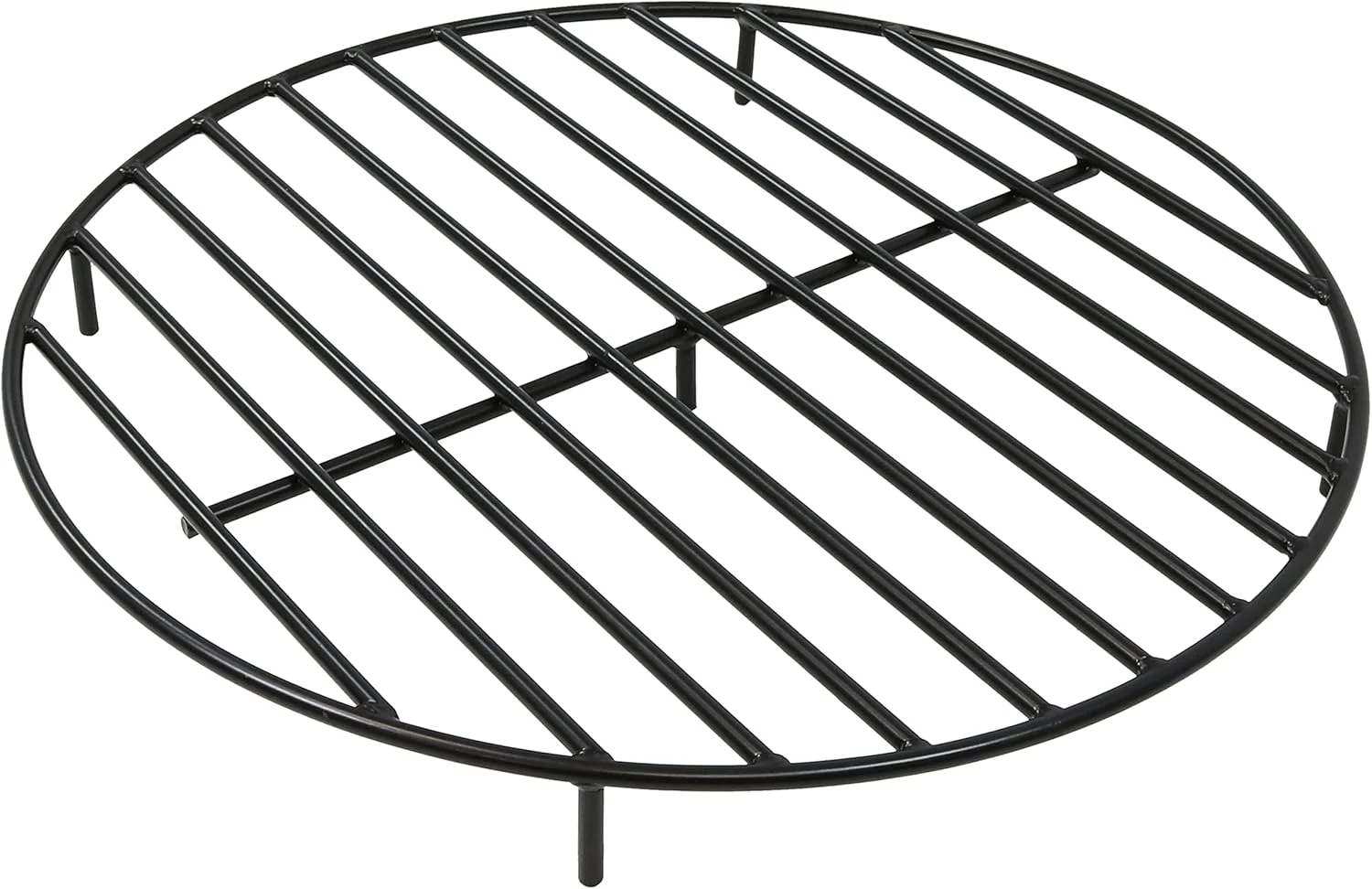 Sunnydaze Round Fire Pit Grate – Elevated Wood Grate for Fire Pit – Heavy-Duty Steel Log Grate for Outside – 30-Inch