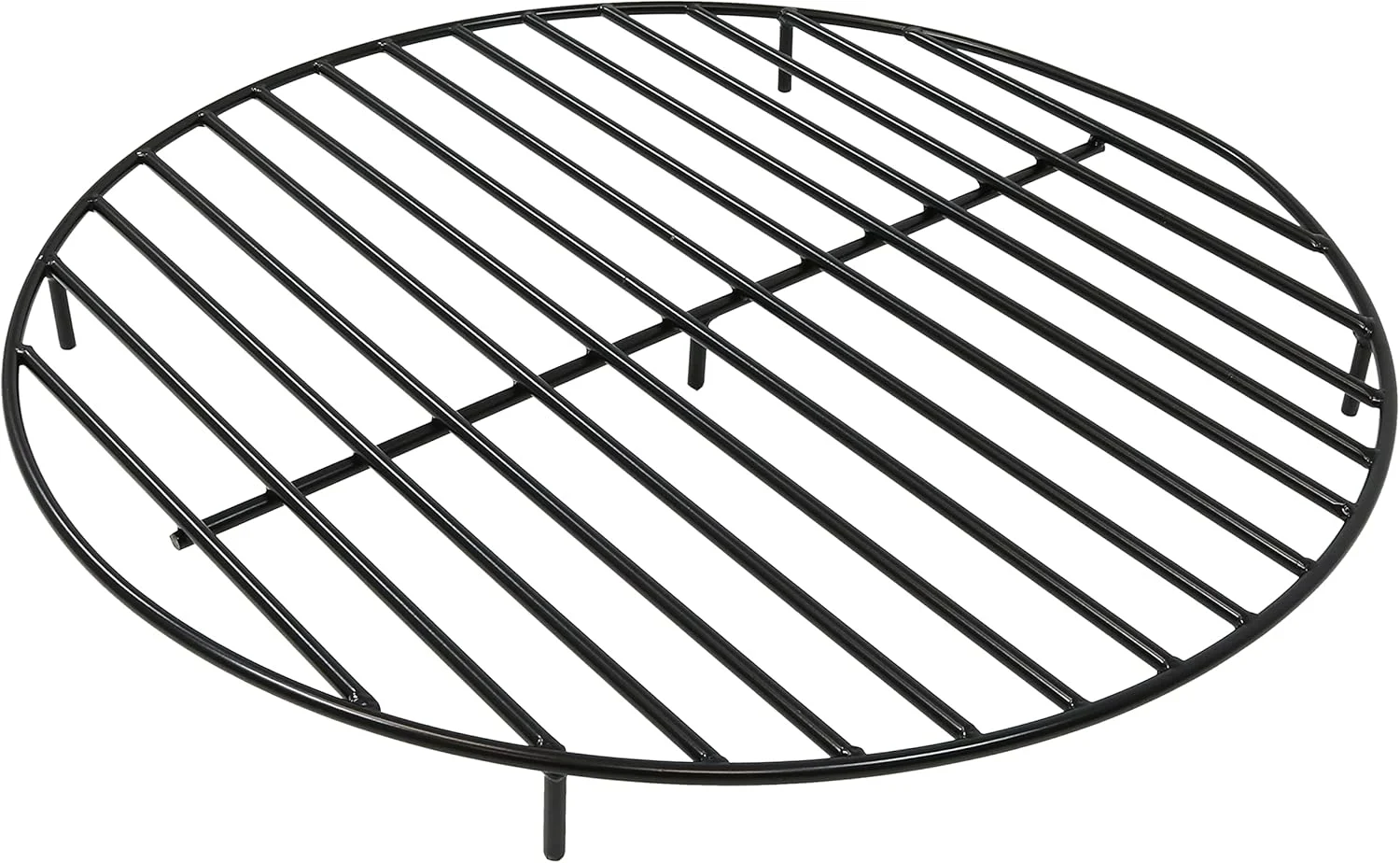 Sunnydaze Round Fire Pit Grate – Elevated Wood Grate for Fire Pit – Heavy-Duty Steel Log Grate for Outside – 36-Inch