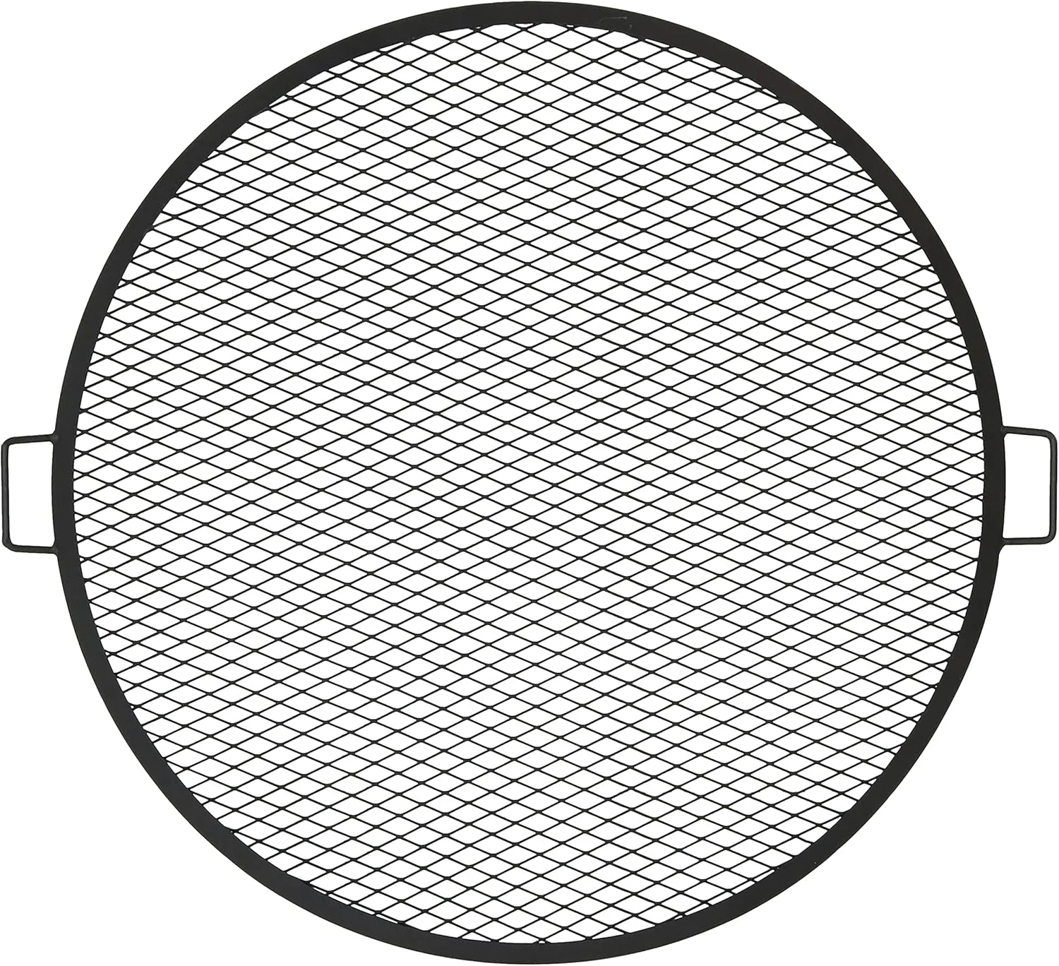 Sunnydaze X-Marks Outdoor Fire Pit Grill Grate for Cooking – Round Fire Pit Grate – Steel Campfire BBQ Grill with Handles – 36-Inch