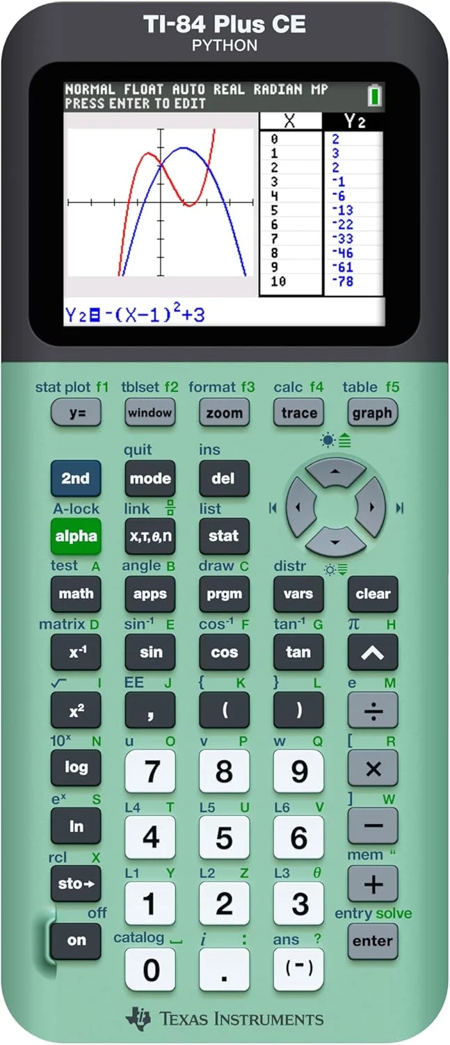 Texas Instruments TI-84 Plus CE Color Graphing Calculator, Mint Small