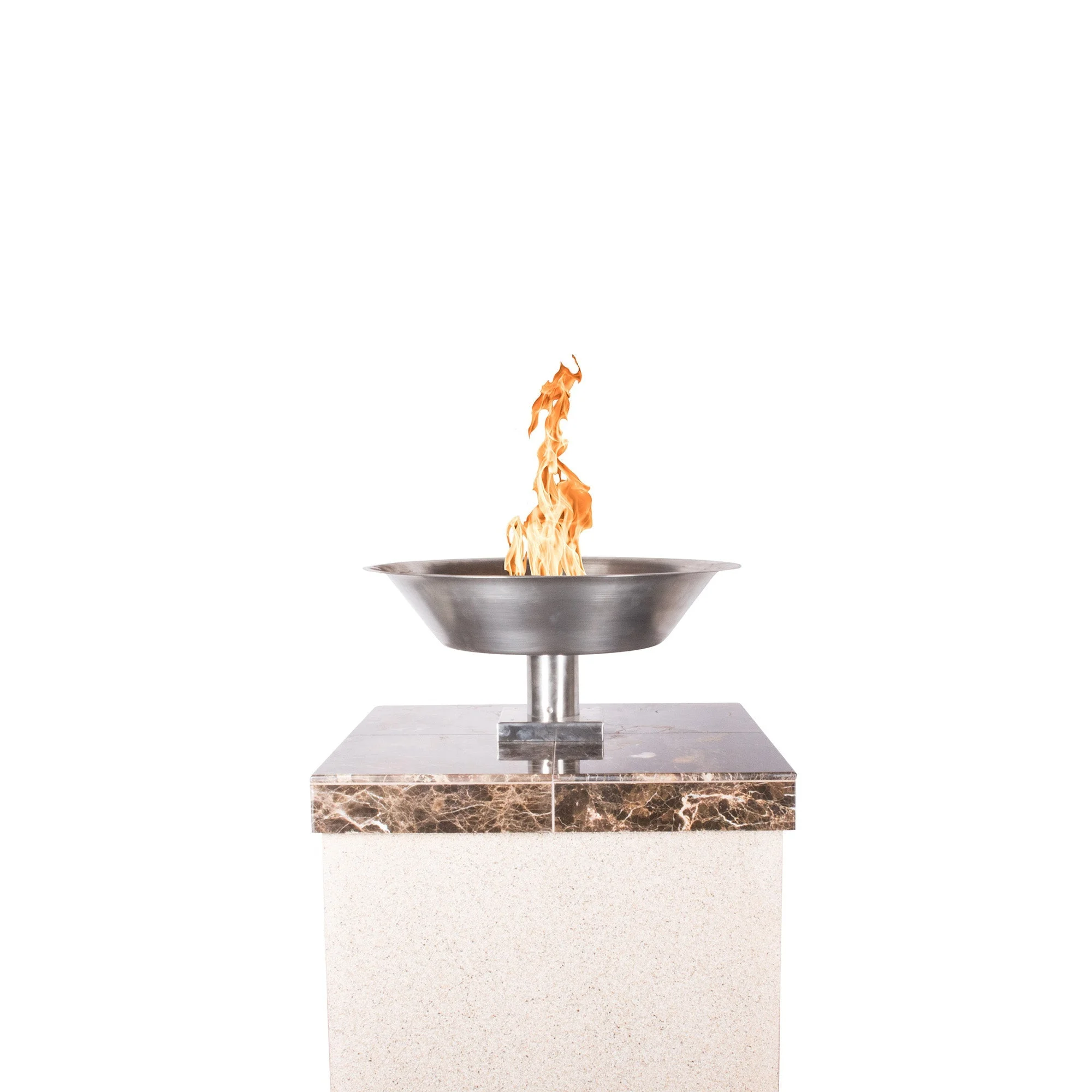 The Outdoor Plus Square Granada 22" Aluminum Liquid Propane Column Ornament