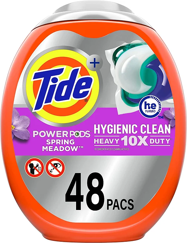 Tide Hygienic Clean Heavy 10x Duty Power PODS Laundry Detergent Pacs, 48 count