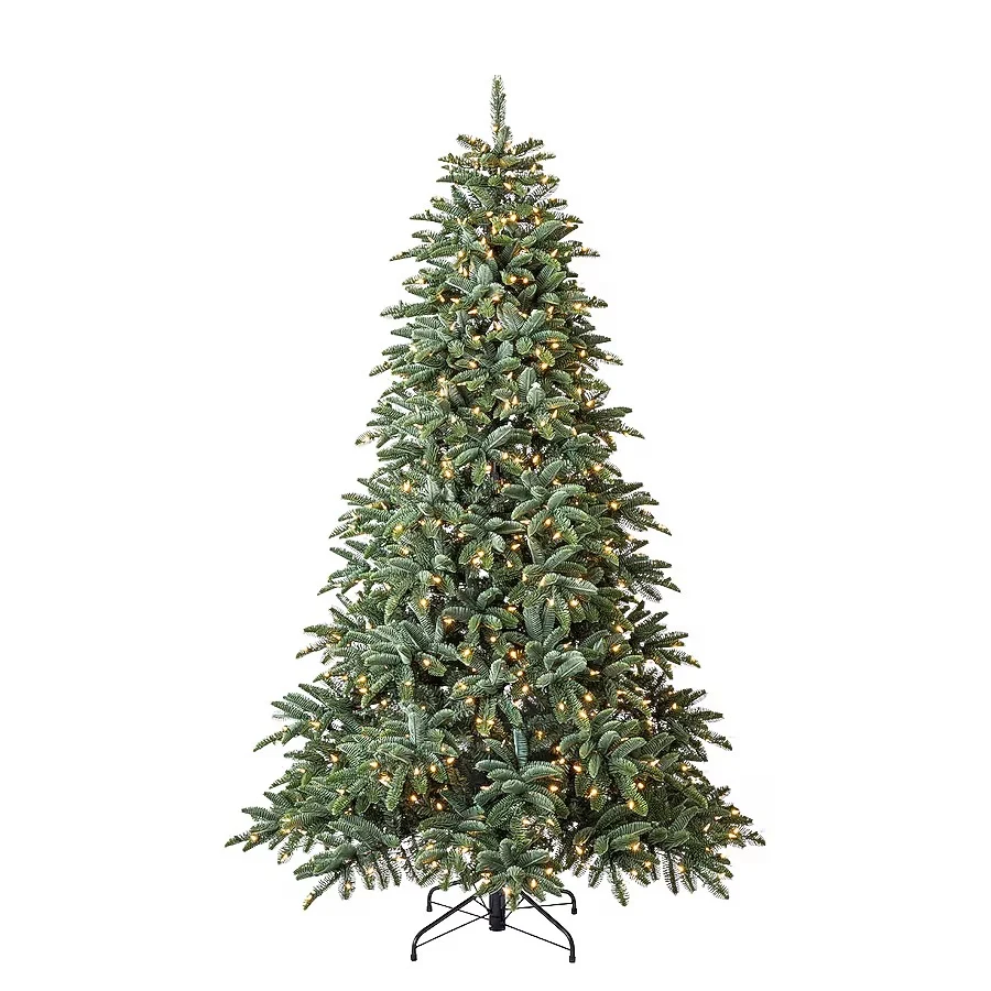 Tree Classics by Balsam Hill Deluxe Noble Fir 7-ft Fir Pre-lit Artificial Christmas Tree with White LED Lights