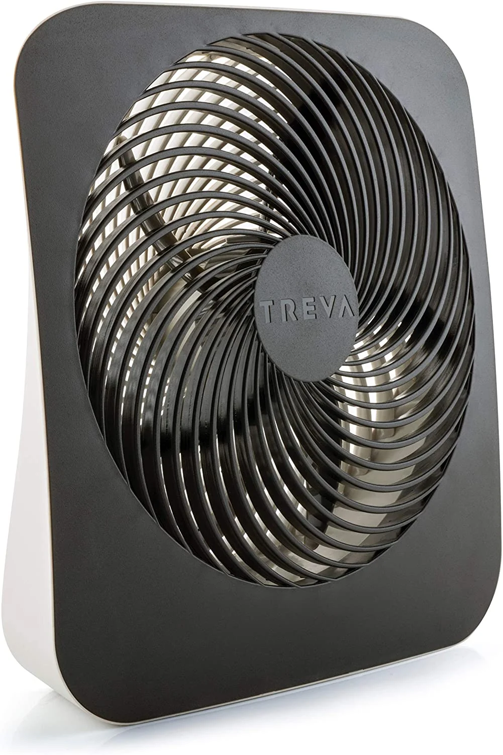 Treva FD10002A 10-Inch Portable Desktop Battery Fan, Powered by Battery and/or AC Adapter – Air Circulating with 2 Cooling Speeds