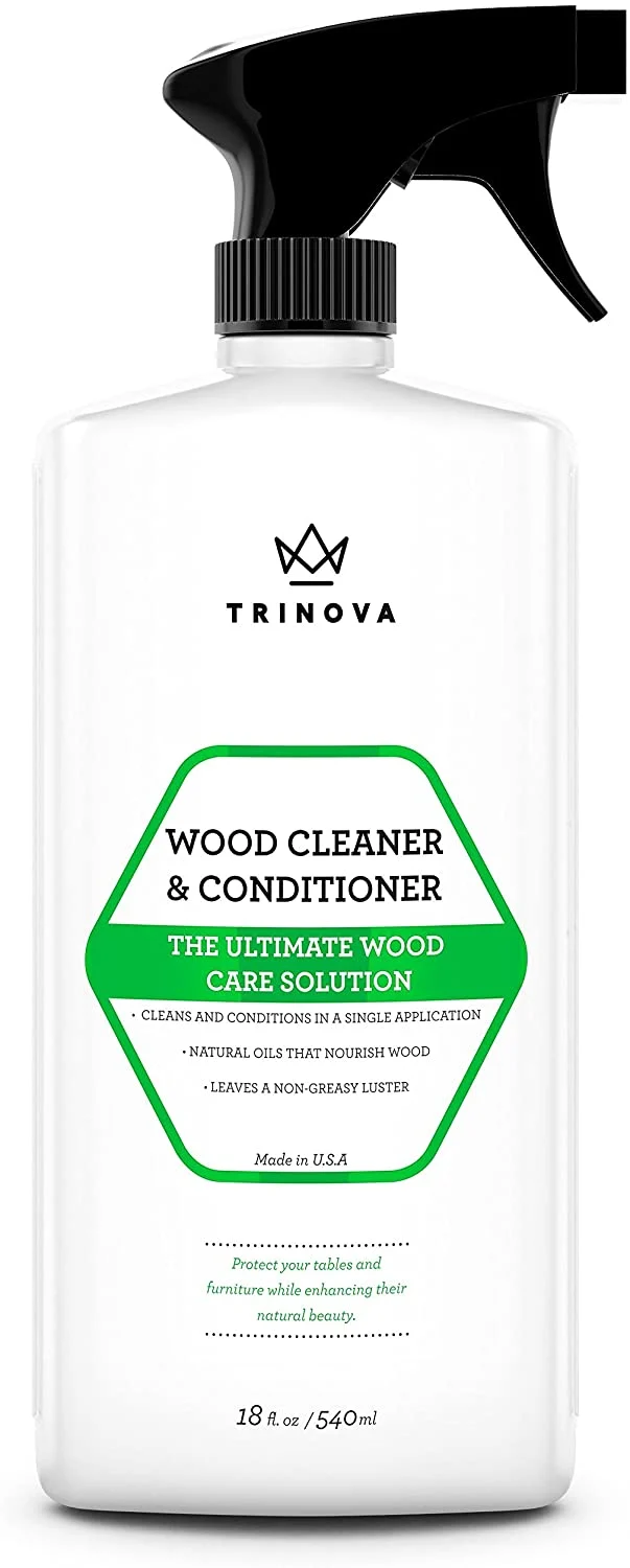 TriNova Wood Cleaner, Conditioner, Wax & Polish – 18 OZ